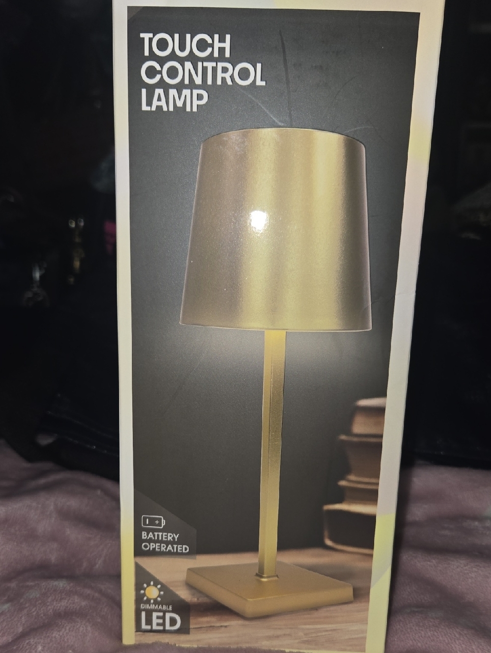 Touch Control LED Table Lamp - Gold Finish